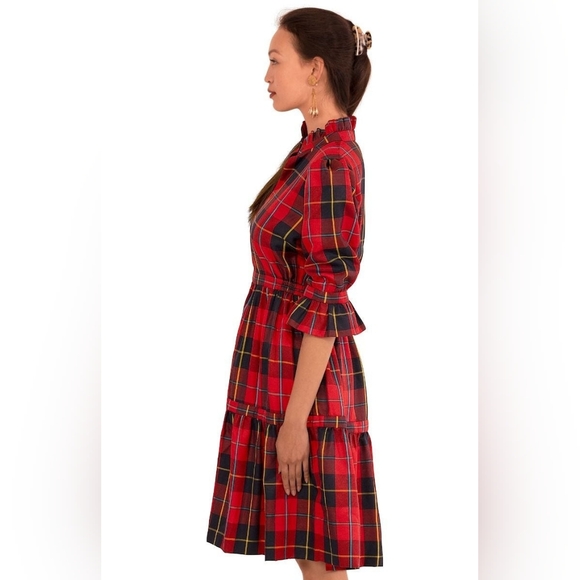 Plaid Ruffle Dress - Picture 3 of 11